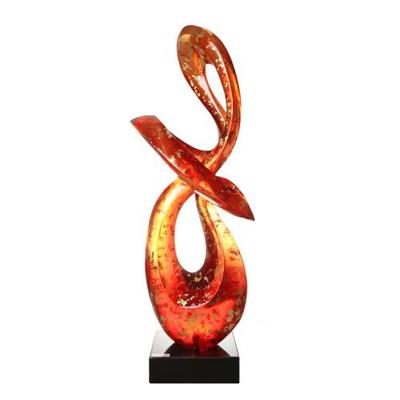 线条的透明美学 树脂雕塑中的抽象艺术