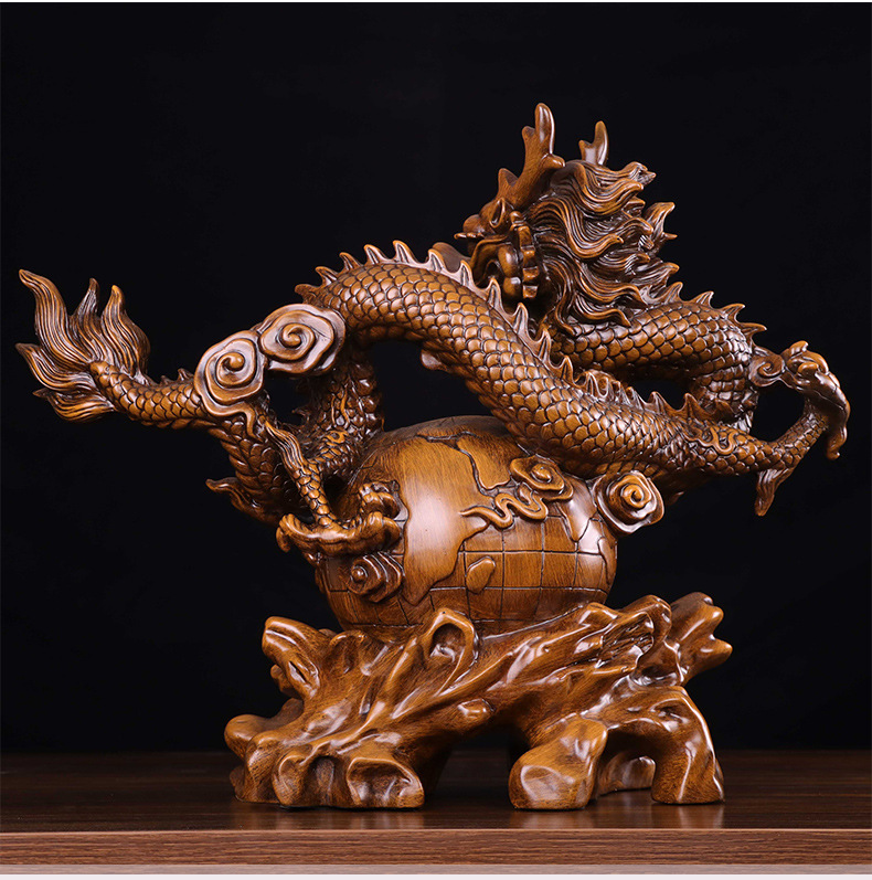 盛世祥龙 招财进宝，办公室风水摆件的艺术与寓意