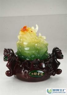 招财金蝉 树脂工艺品的家居美学与风水智慧